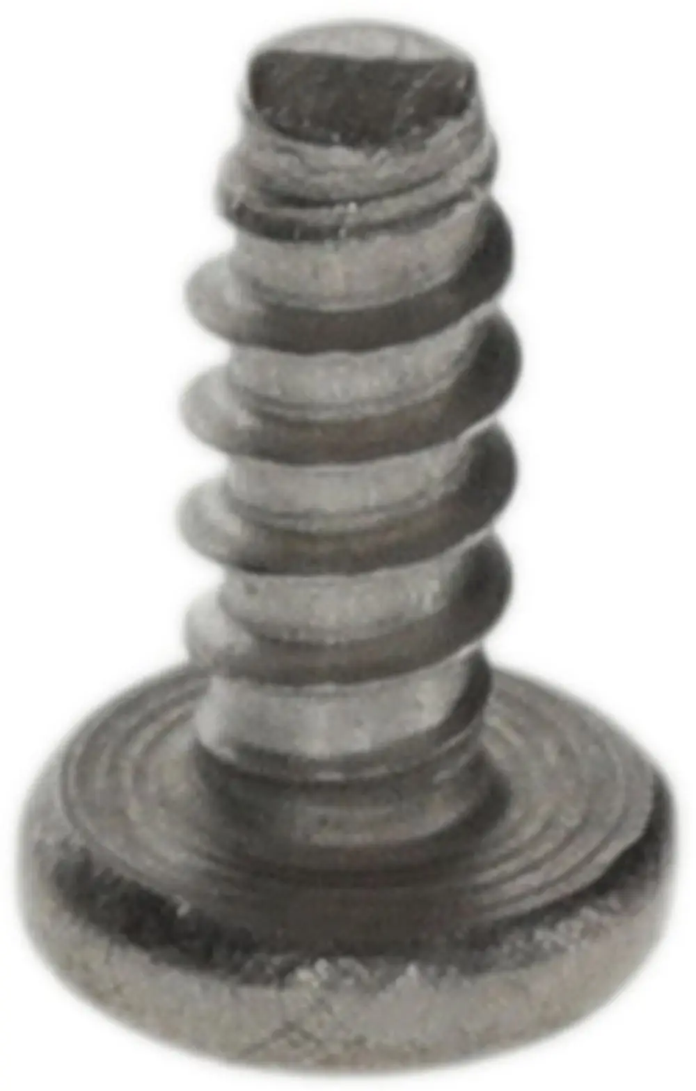 BOSCH Schraube mit gewelltem Schaft und flachem Kopf, geeignet für Montagezwecke. Sie hat eine zentrale Antriebsvertiefung und ist aus Metall gefertigt.